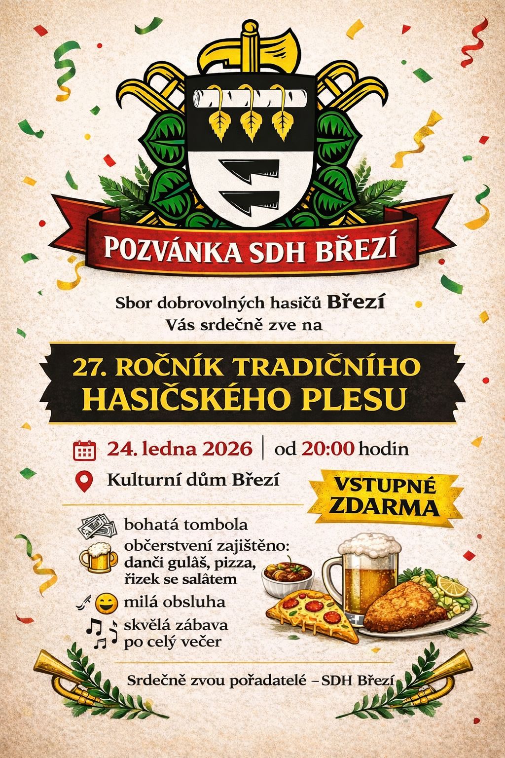 Ples ve Březí 2026