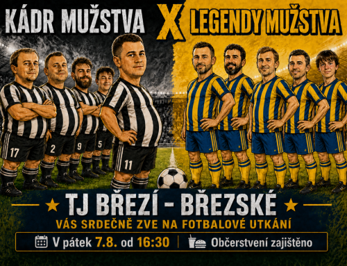 Pozvánka na fotbalové utkání KÁDRxLEGENDY
